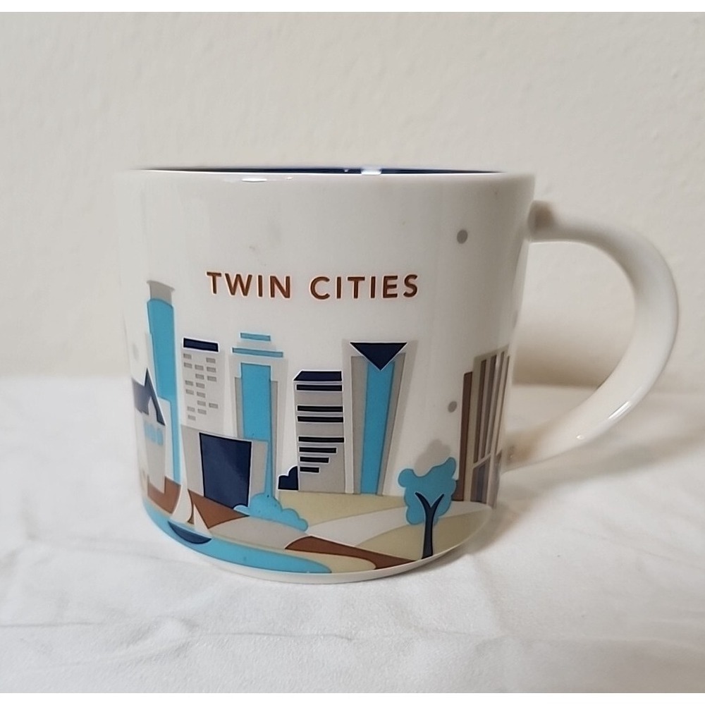 Starbucks Coffee Mug Twin Cities You Are‎ Here Collection Mug 14oz Cup 2013 Tea